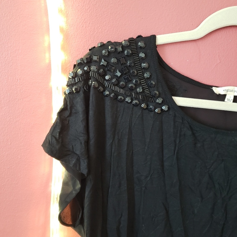 Beaded Chiffon Top